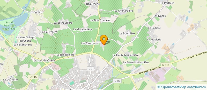 localisation de l'entreprise SCI AJCP  LE LOROUX-BOTTEREAU