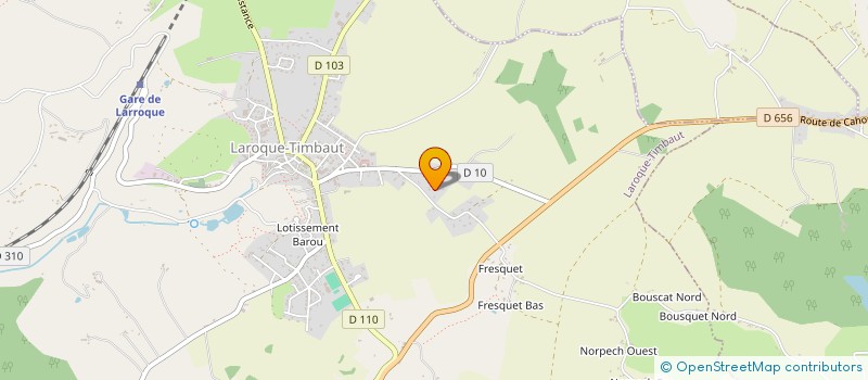 localisation de l'entreprise SCI AJCR  LAROQUE-TIMBAUT