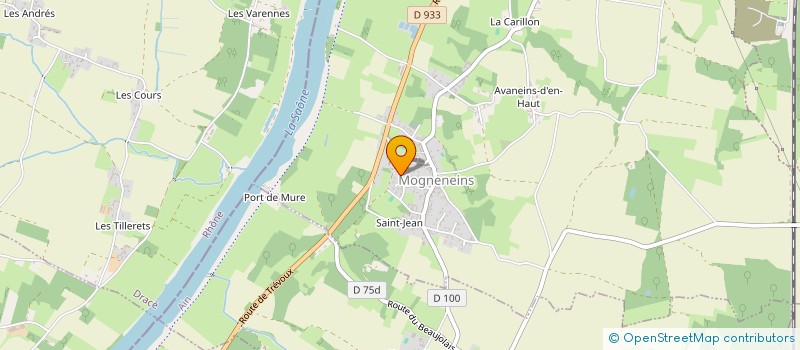 localisation de l'entreprise SCI AJE 2B  MOGNENEINS