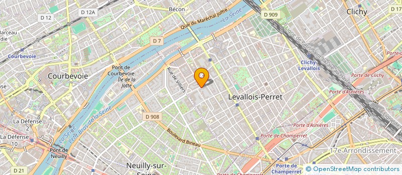 localisation de l'entreprise SCI AJE à LEVALLOIS-PERRET
