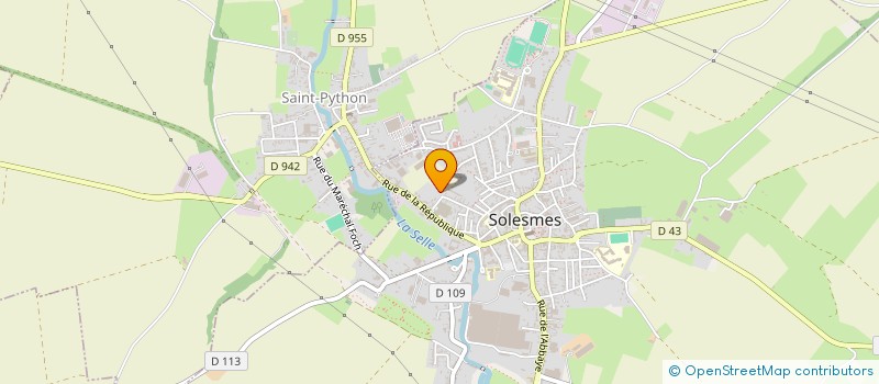 localisation de l'entreprise SCI AJEN  SOLESMES