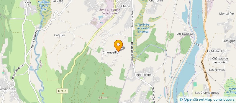 localisation de l'entreprise SCI AJENAT  BELLEY