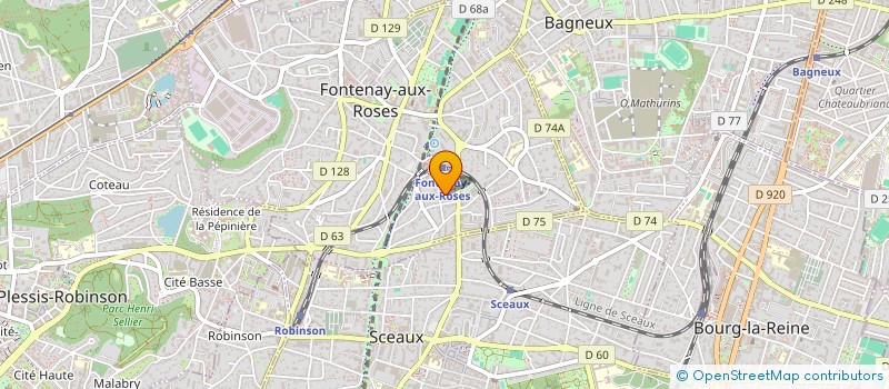 localisation de l'entreprise SCI AJEVHS à FONTENAY-AUX-ROSES