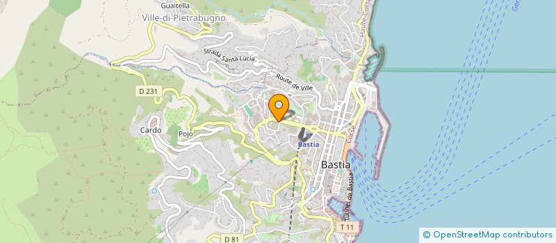 localisation de l'entreprise SCI AJF à BASTIA