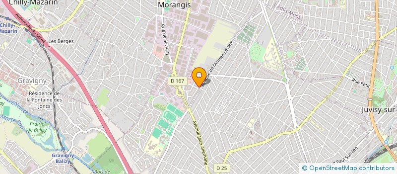 localisation de l'entreprise SCI AJF à MORANGIS