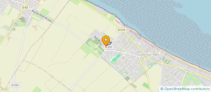 localisation de l'entreprise SCI AJF  LION-SUR-MER