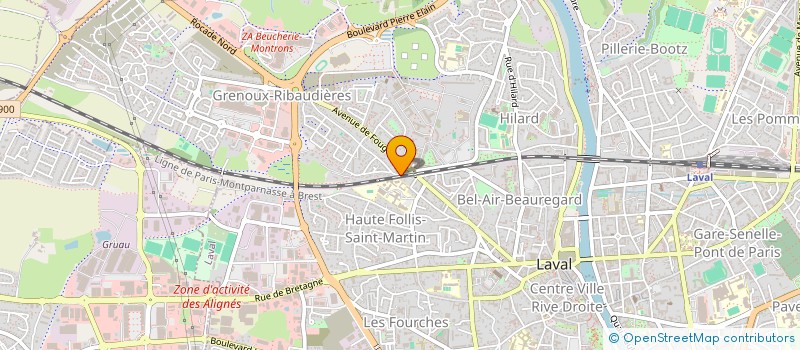 localisation de l'entreprise SCI AJF GRENOUX à LAVAL