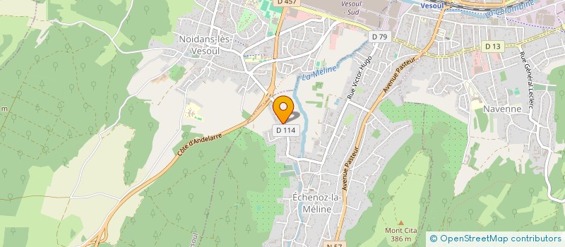 localisation de l'entreprise SCI AJFP à ECHENOZ-LA-MELINE