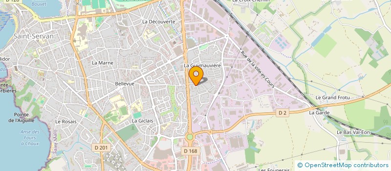 localisation de l'entreprise SCI AJH  SAINT-MALO