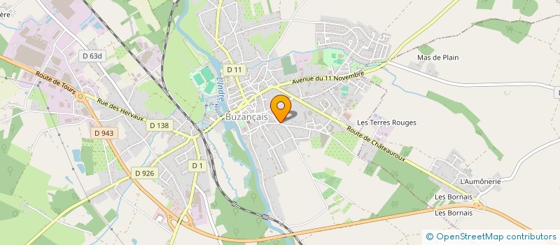 localisation de l'entreprise SCI AJH à BUZANCAIS