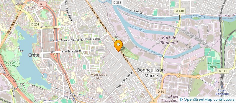 localisation de l'entreprise SCI AJIA à BONNEUIL-SUR-MARNE