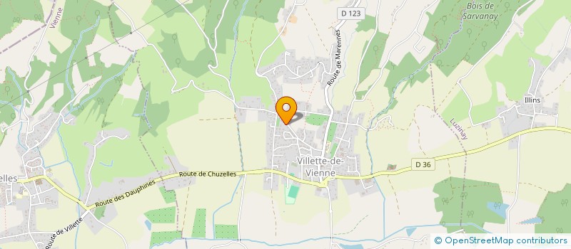 localisation de l'entreprise SCI AJIMO  VILLETTE-DE-VIENNE