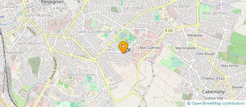 localisation de l'entreprise SCI AJJA  PERPIGNAN