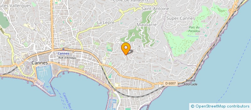 localisation de l'entreprise SCI AJL à CANNES