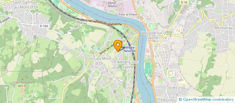 localisation de l'entreprise SCI AJL IMMO  ALBIGNY-SUR-SAONE