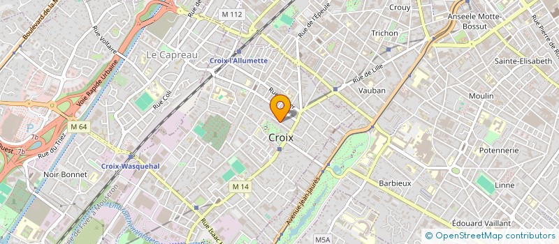 localisation de l'entreprise SCI AJLM à CROIX