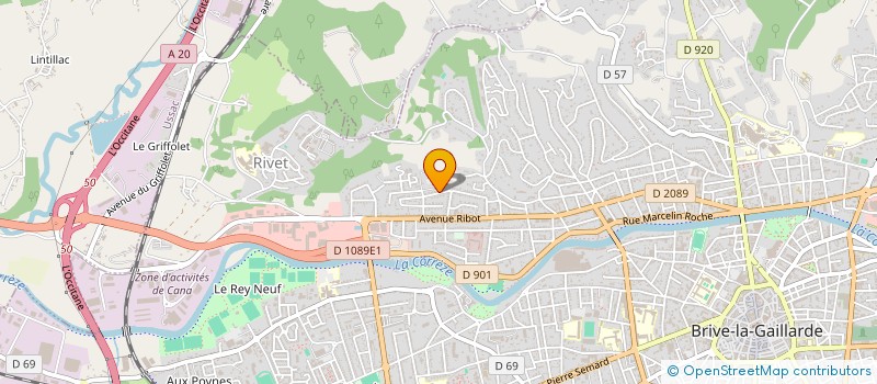 localisation de l'entreprise SCI AJM  BRIVE-LA-GAILLARDE