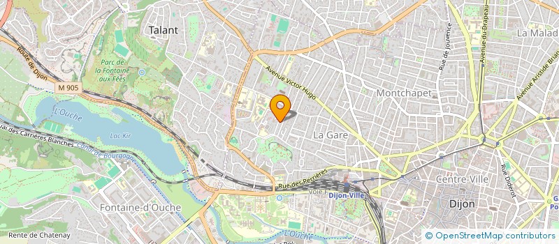 localisation de l'entreprise SCI AJM à DIJON