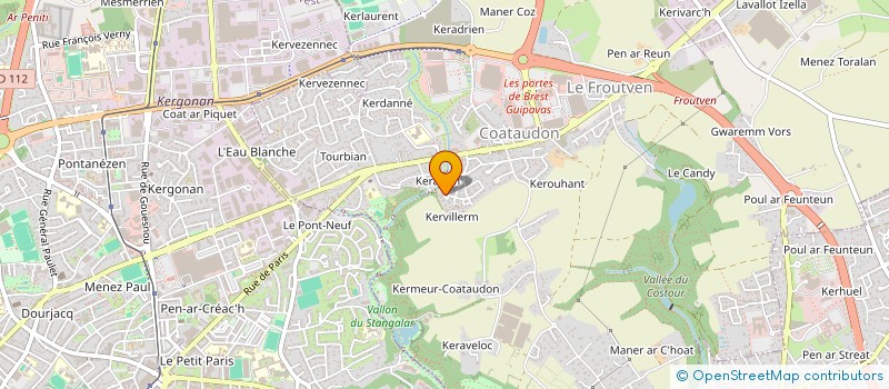 localisation de l'entreprise SCI AJM  GUIPAVAS