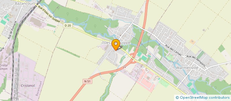 localisation de l'entreprise SCI AJM  THUGNY-TRUGNY