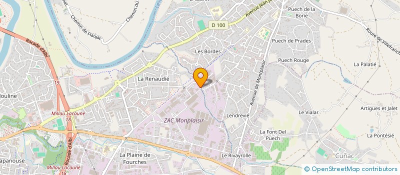 localisation de l'entreprise SCI AJM à ALBI