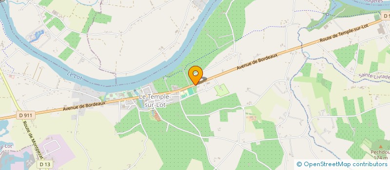 localisation de l'entreprise SCI AJM  LE TEMPLE-SUR-LOT