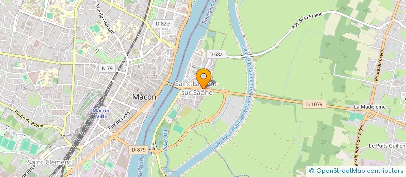 localisation de l'entreprise SCI AJM BONNOT  SAINT-LAURENT-SUR-SAONE