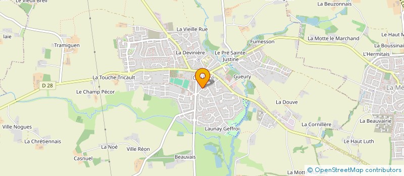 localisation de l'entreprise SCI AJMF  GEVEZE