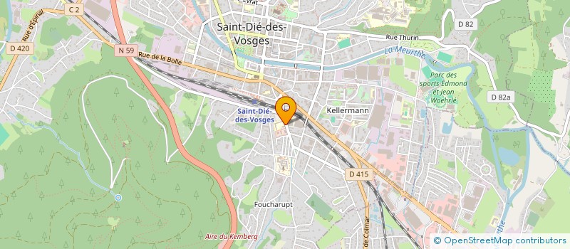 localisation de l'entreprise SCI AJMGF à SAINT-DIE-DES-VOSGES