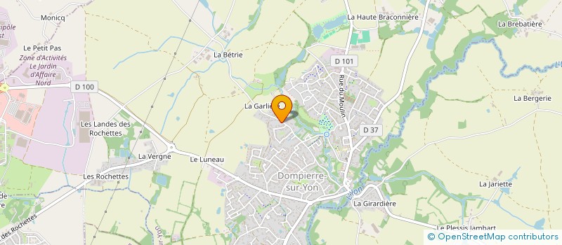 localisation de l'entreprise SCI AJMN  DOMPIERRE-SUR-YON