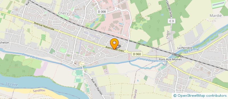 localisation de l'entreprise SCI AJMT  CHECY