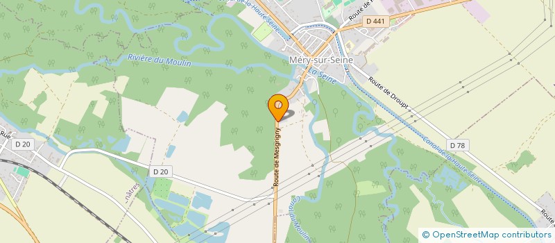 localisation de l'entreprise SCI AJNG  MERY-SUR-SEINE