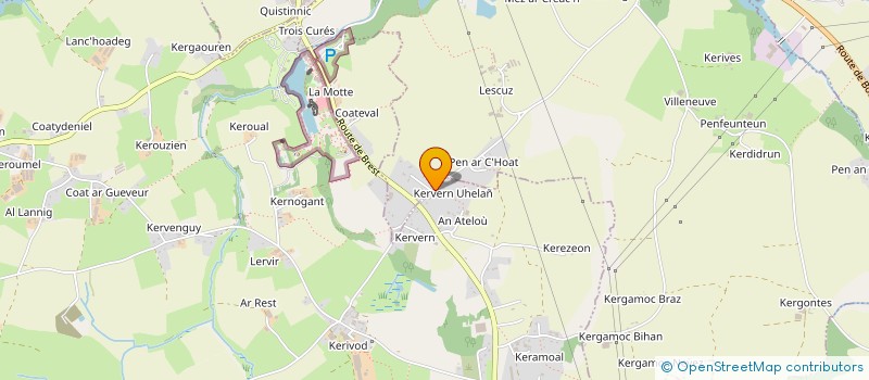 localisation de l'entreprise SCI AJO  MILIZAC-GUIPRONVEL