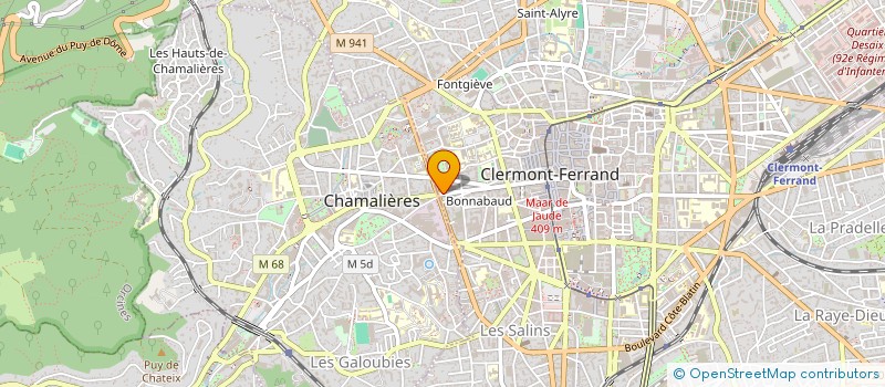 localisation de l'entreprise SCI AJO BLATIN  CLERMONT-FERRAND