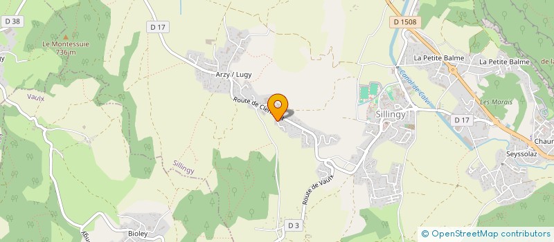 localisation de l'entreprise SCI AJOB  SILLINGY