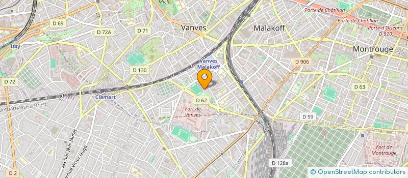 localisation de l'entreprise SCI AJOSV  MALAKOFF