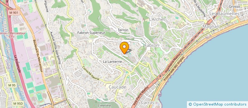 localisation de l'entreprise SCI AJOUPA à NICE