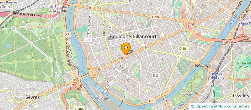localisation de l'entreprise SCI AJOUPA à BOULOGNE-BILLANCOURT