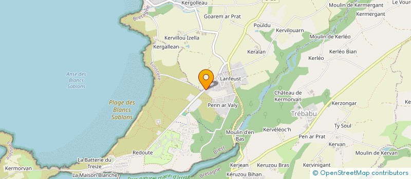 localisation de l'entreprise SCI AJOUPA  LE CONQUET