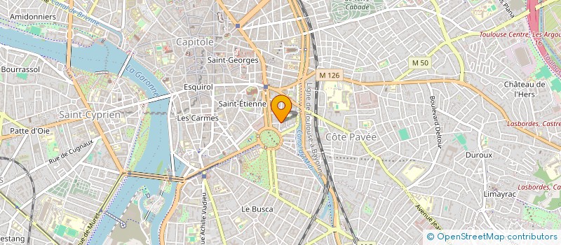 localisation de l'entreprise SCI AJP  TOULOUSE