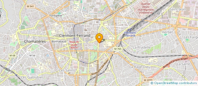 localisation de l'entreprise SCI AJP  CLERMONT-FERRAND