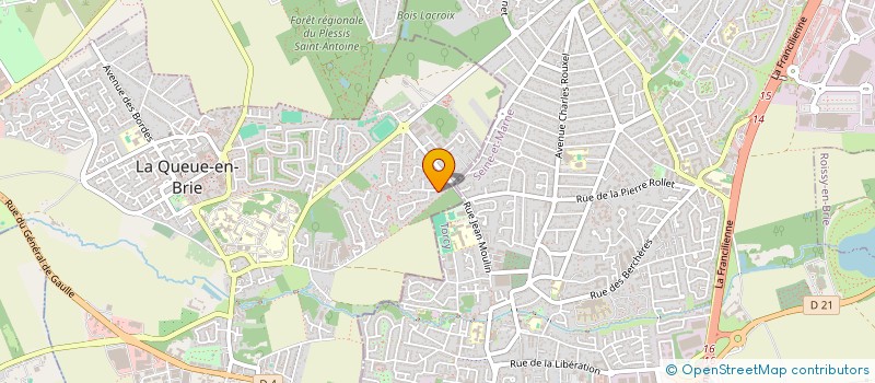 localisation de l'entreprise SCI AJP  LA QUEUE-EN-BRIE