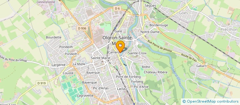localisation de l'entreprise SCI AJP  OLORON-SAINTE-MARIE