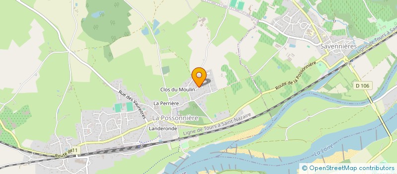 localisation de l'entreprise SCI AJP  LA POSSONNIERE