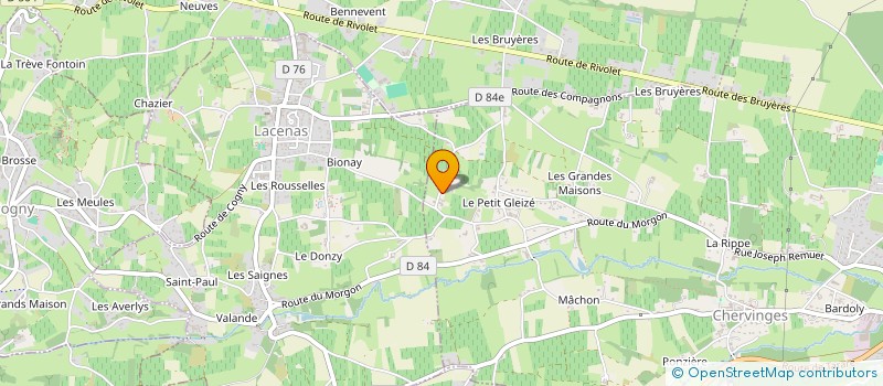 localisation de l'entreprise SCI AJP INVEST VAUJANY  GLEIZE