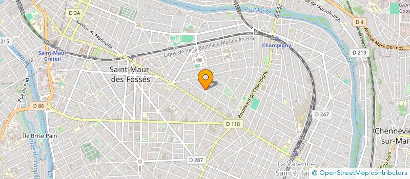 localisation de l'entreprise SCI AJPB à SAINT-MAUR-DES-FOSSES