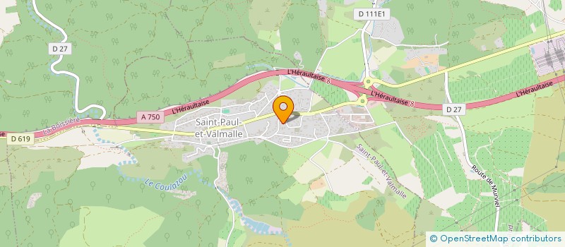 localisation de l'entreprise SCI AJPG  SAINT-PAUL-ET-VALMALLE