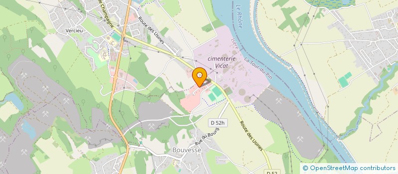 localisation de l'entreprise SCI AJPP  BOUVESSE-QUIRIEU