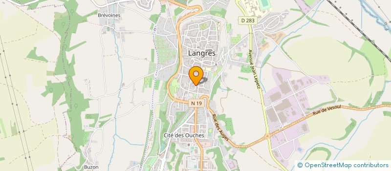 localisation de l'entreprise SCI AJPP à LANGRES