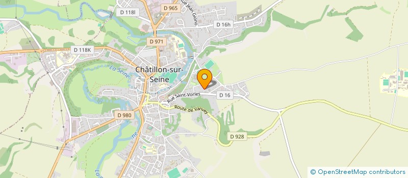 localisation de l'entreprise SCI AJREV  CHATILLON-SUR-SEINE